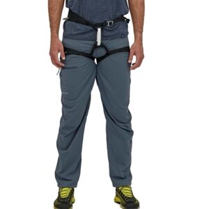 Patagonia Men's Gray Rock Climbing Hiking Pants plume grey outdoor size 40